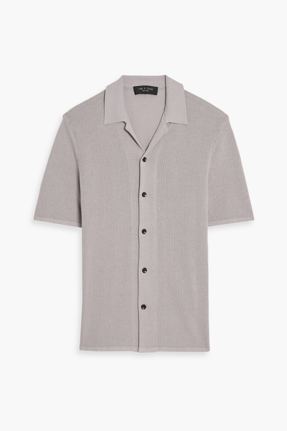 rag & bone - lewis cotton shirt - gray - s