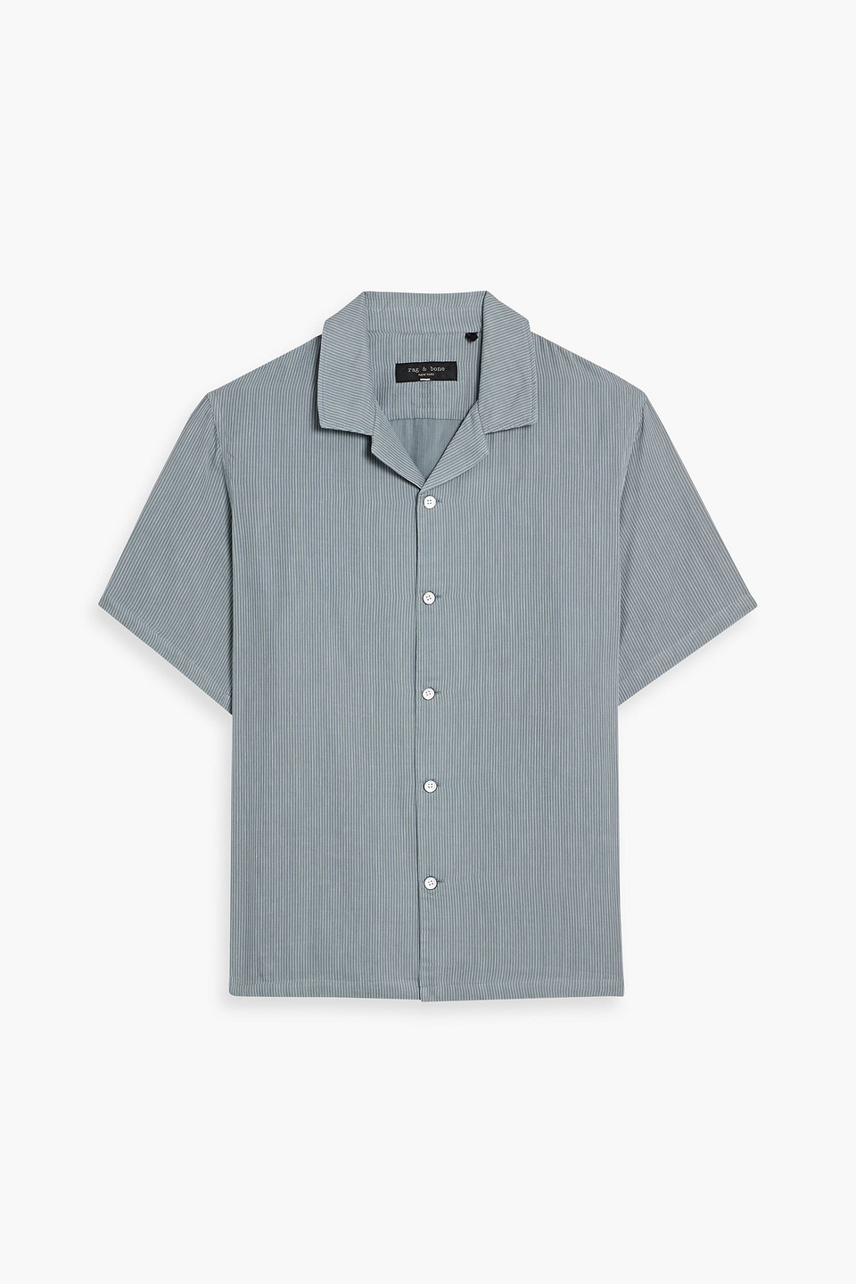 Rag & Bone Avery Striped Cotton-gauze Shirt In Blue