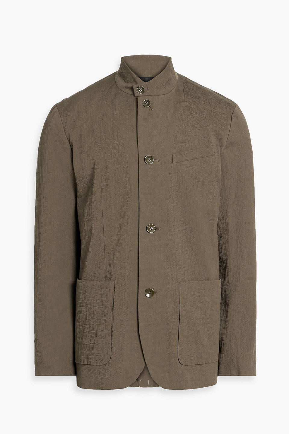 Rag & Bone Linden Seersucker Blazer In Brown