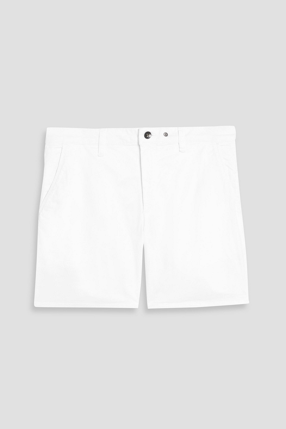 rag & bone - cotton-blend chino shorts - white - 36