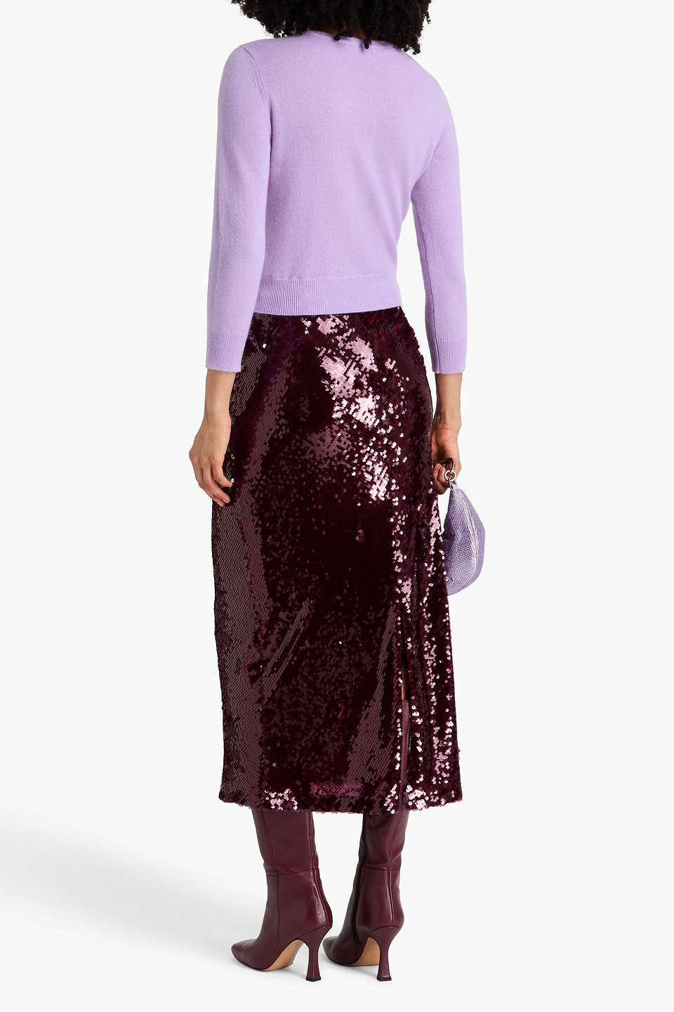  Alice Olivia - Pullover Aus Einer Kaschmirmischung - Lila - Xs 