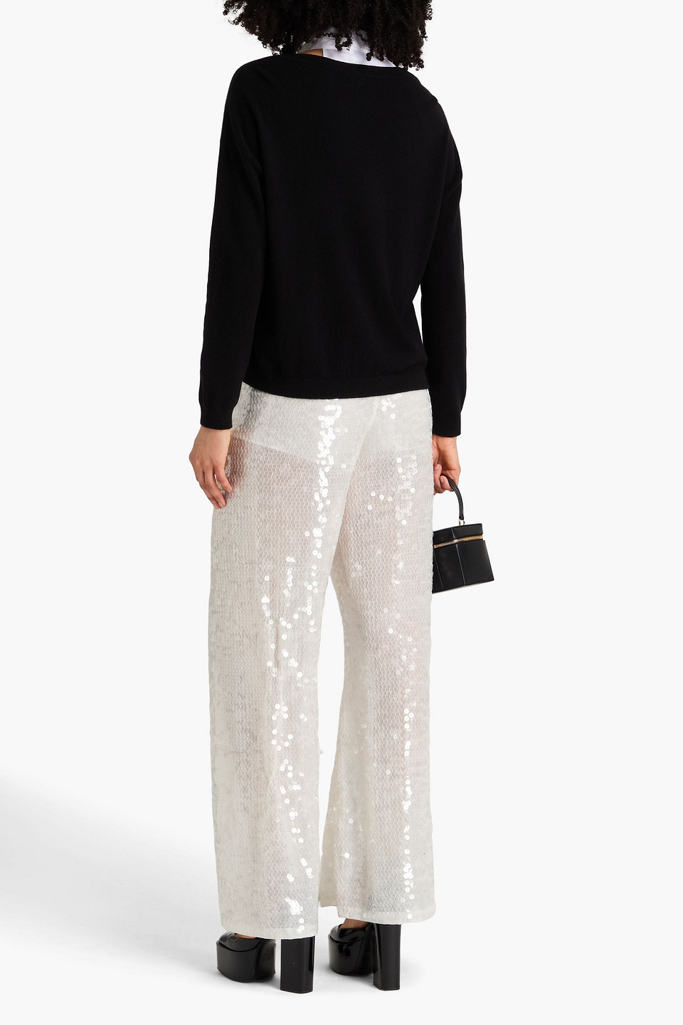  Alice Olivia - Pullover Aus Einer Kaschmirmischung - Schwarz - Xs 