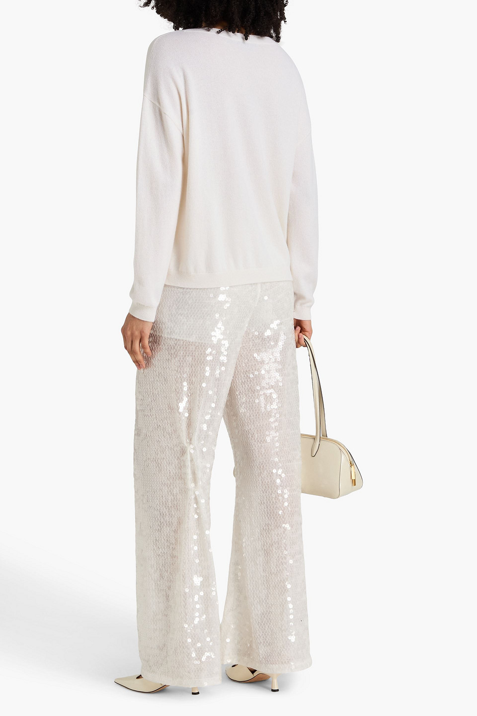  Alice Olivia - Pullover Aus Einer Kaschmirmischung - Weiß - S 