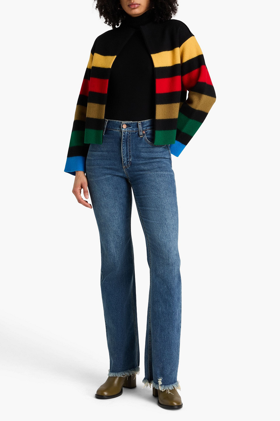  Alice Olivia - Hoch Sitzende Bootcut-jeans - Blau - 26 