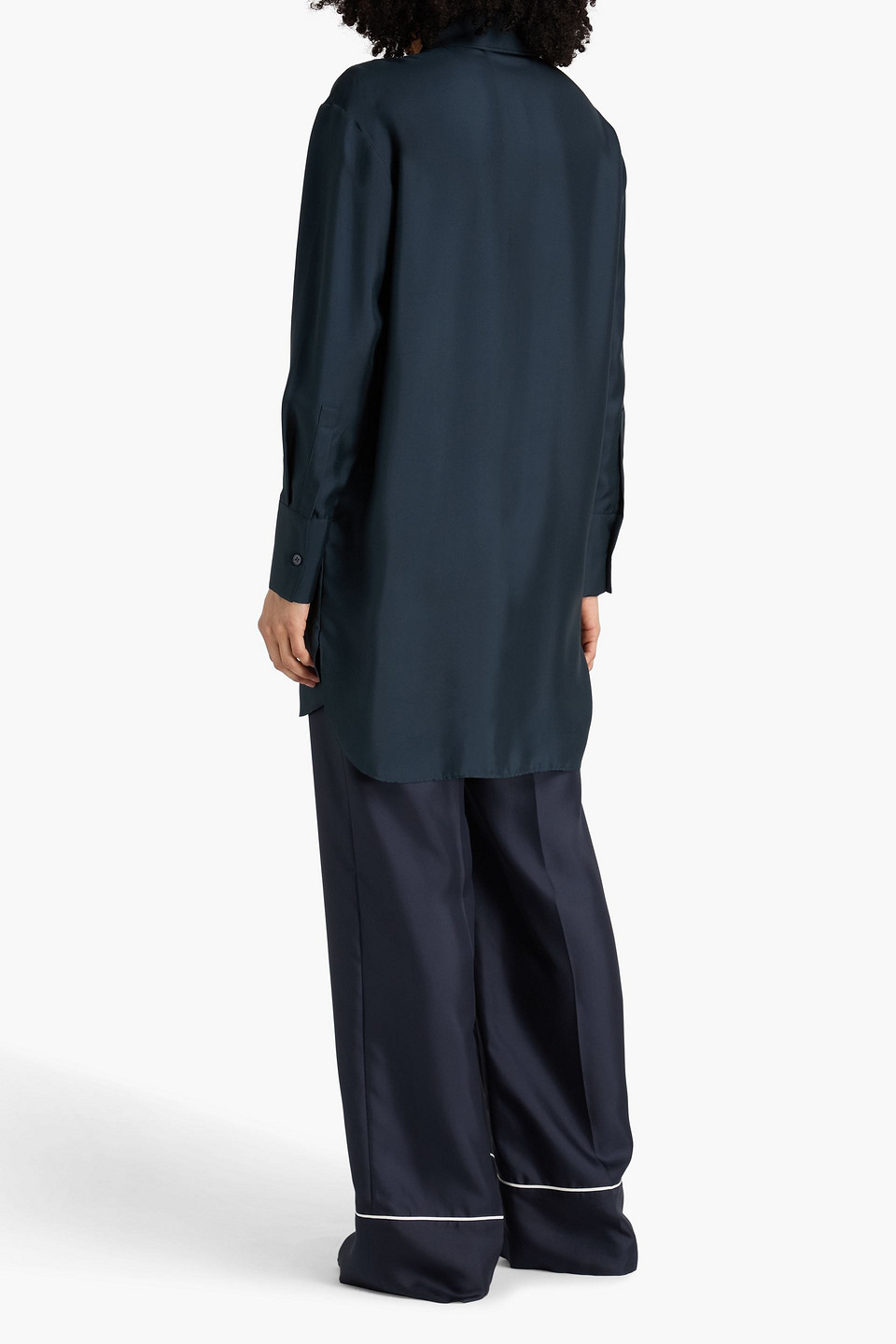  Róhe - Hemd Aus Seiden-twill - Blau - De 36 