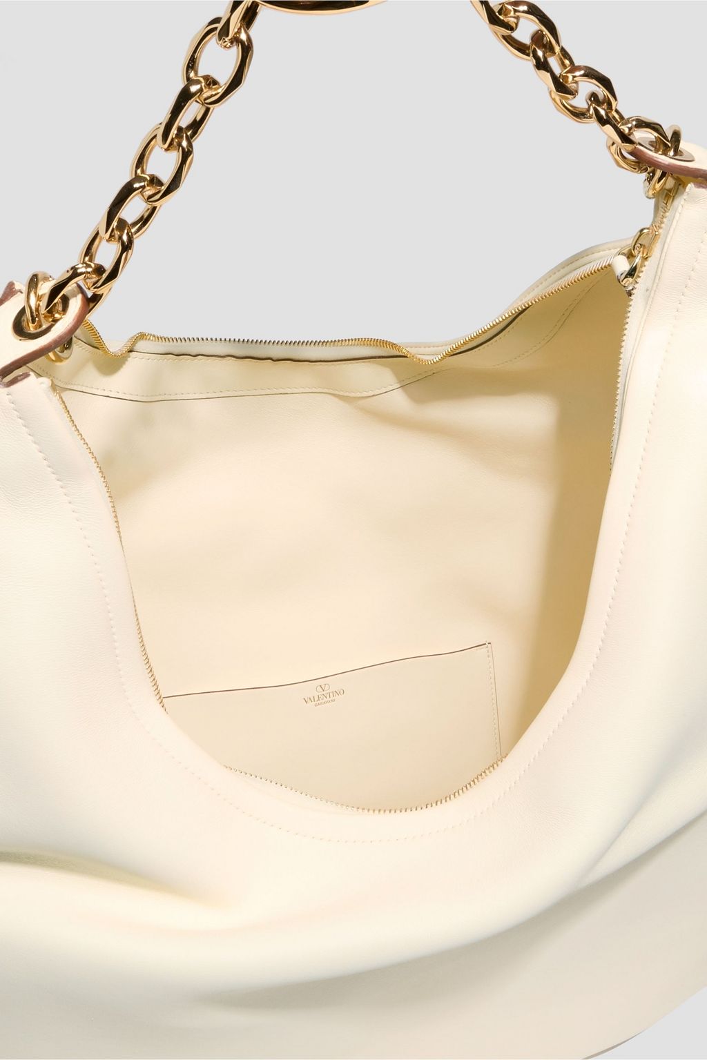 VALENTINO GARAVANI VLOGO Moon leather shoulder bag | THE OUTNET