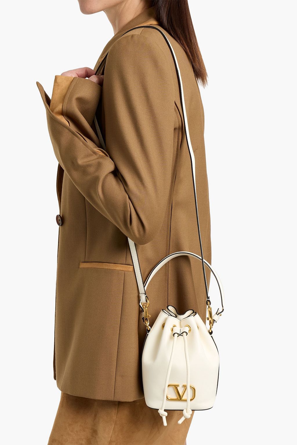 VALENTINO GARAVANI VLOGO Signature mini leather bucket bag | THE