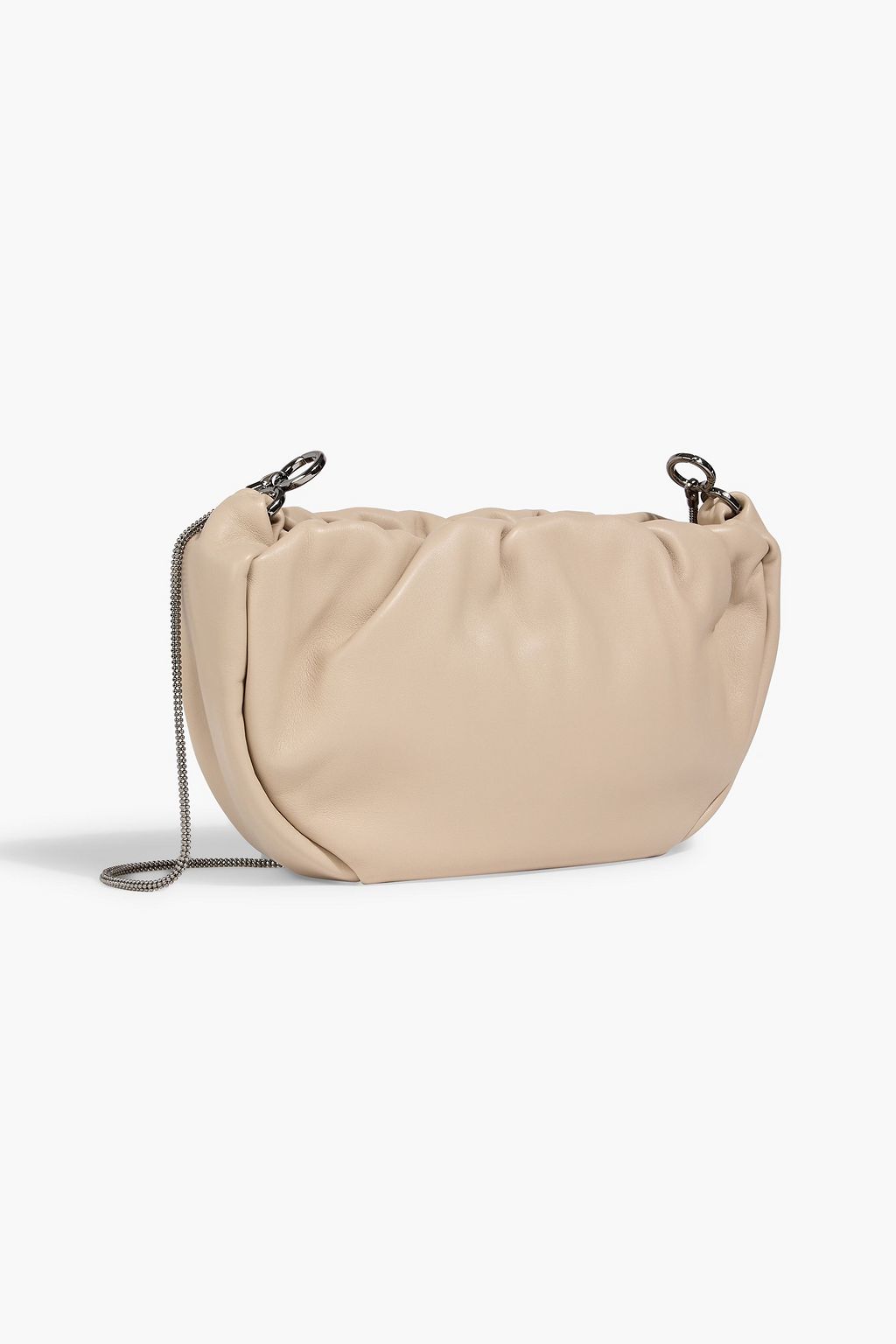 BRUNELLO CUCINELLI Brioche leather shoulder bag | THE OUTNET
