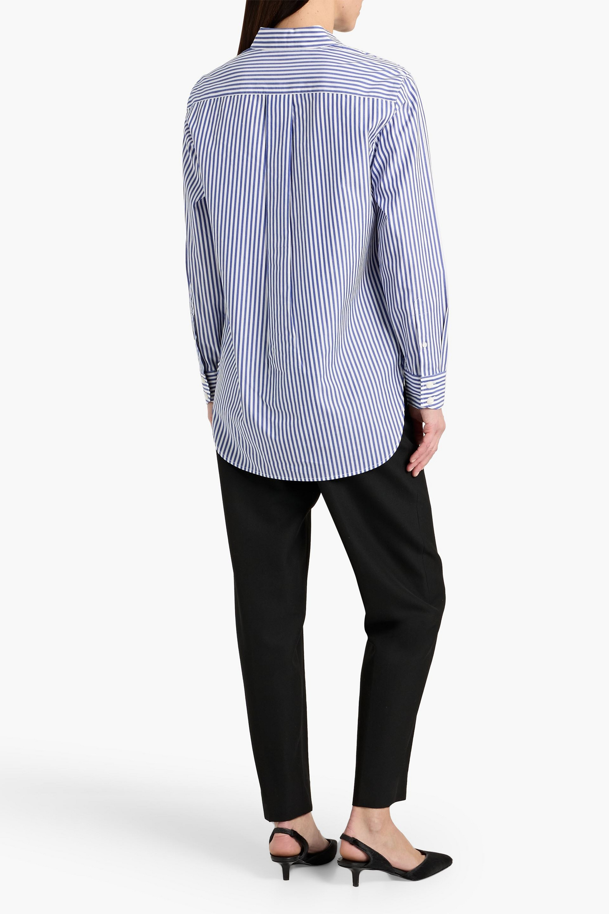 rag & bone Maxine striped cotton-poplin shirt