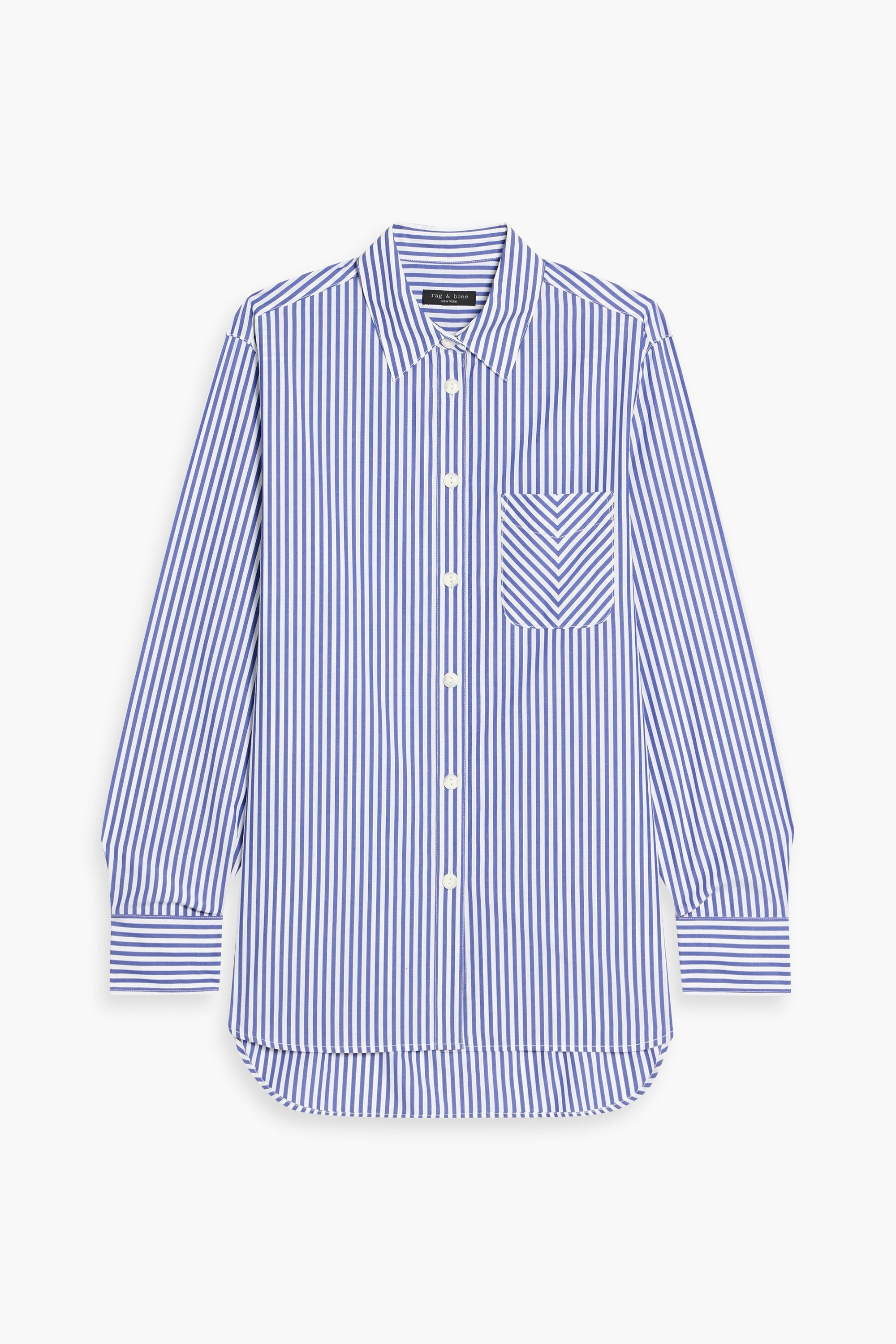 rag & bone Maxine striped cotton-poplin shirt