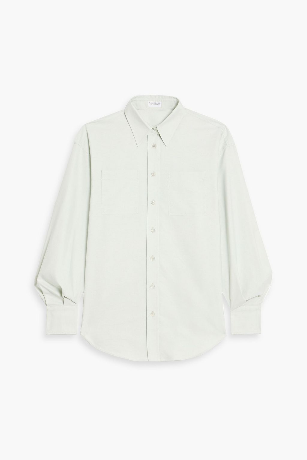 Brunello Cucinelli トップス Striped poplin shirt for Woman in Bordeaux | Brunello Cucinelli