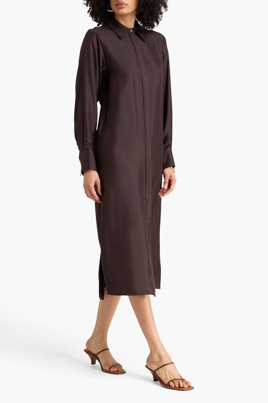 knee length dresses for ladies Laurel Bloom Myra Shirt Midi Dress main image 1
