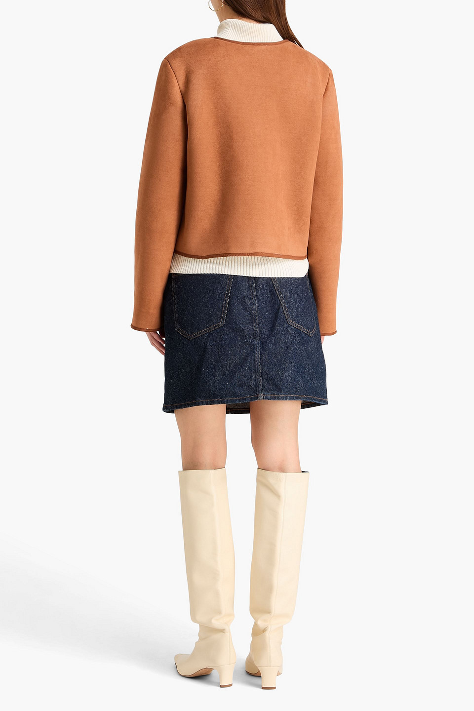  Alice Olivia - Teddy Brushed Jacket - Brown - Xs 