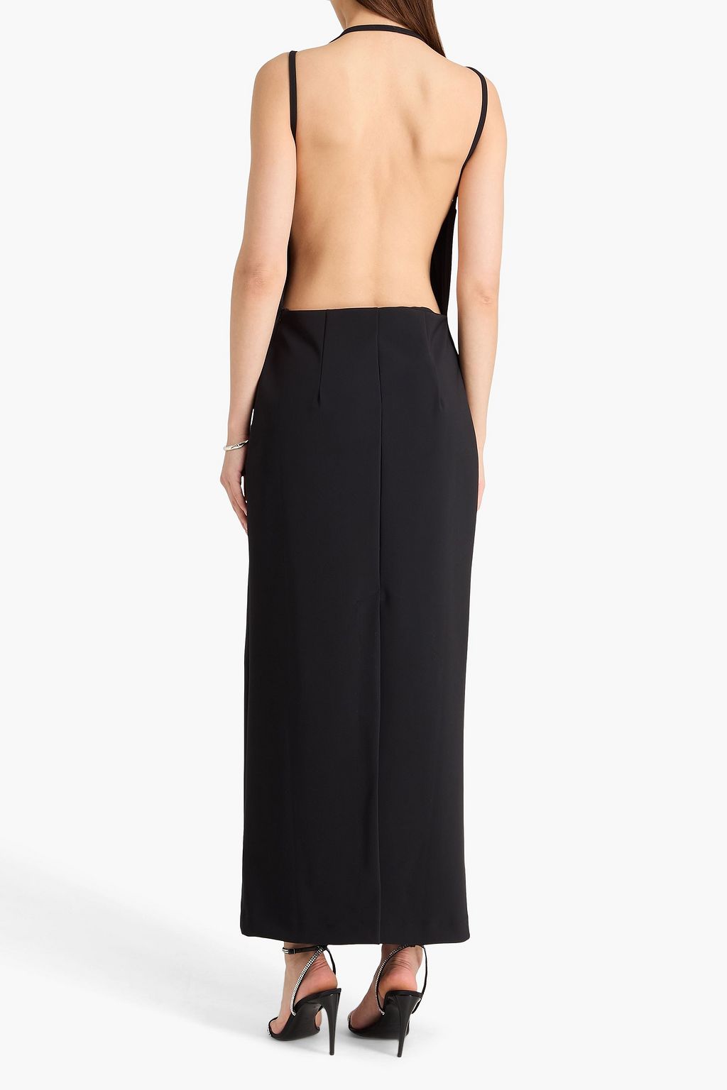 backless jersey maxi dress BACKLESS MAXI JERSEY DRESS WITH BEAD DETAILS | CULT MIA
