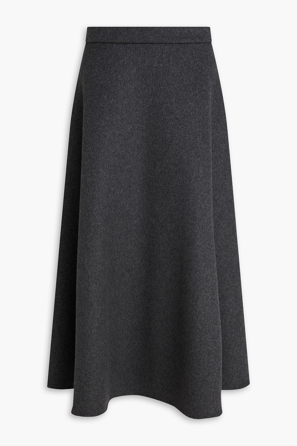 Rohe Wool-blend Felt Midi Skirt In Black