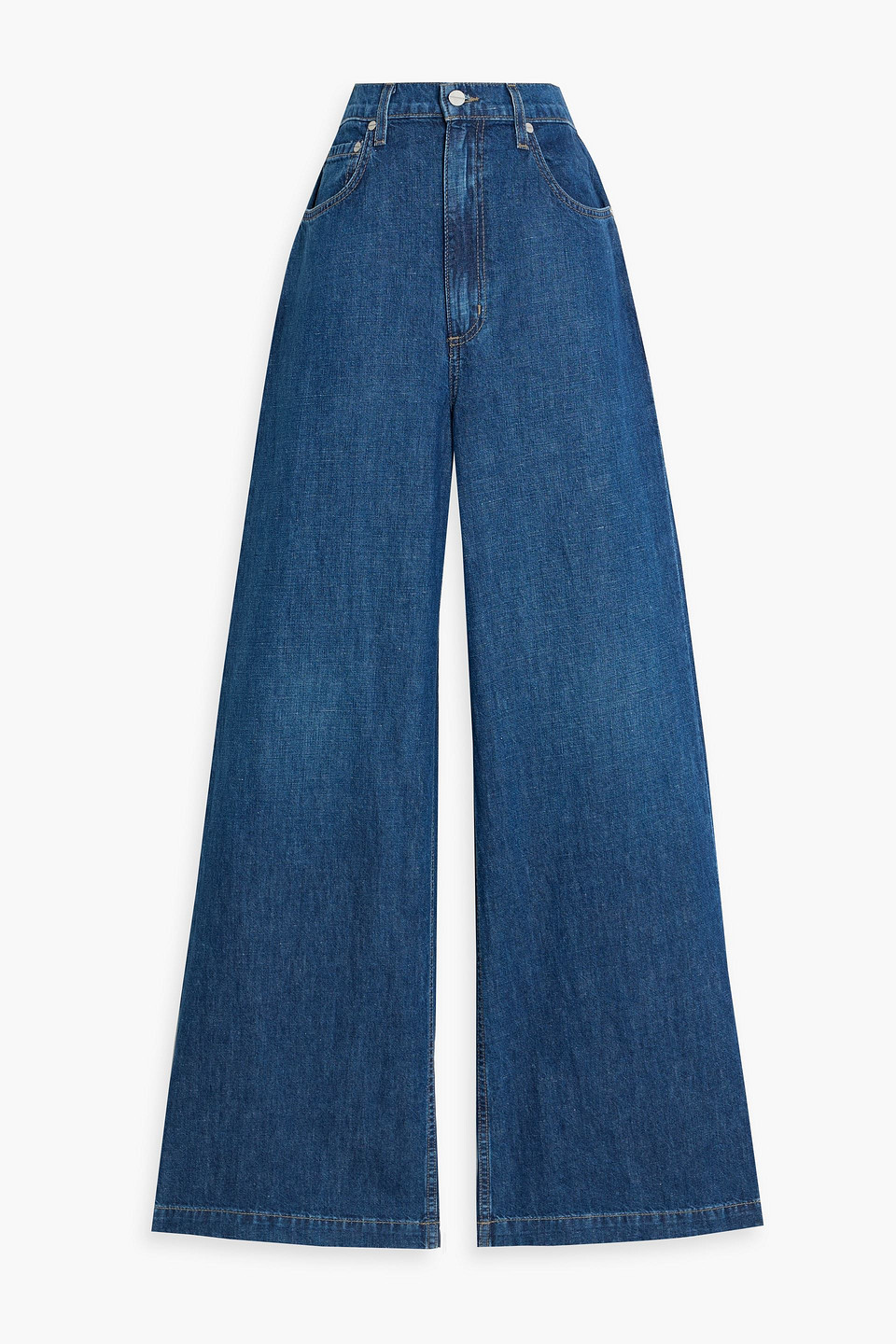 twp - mcdougal st. high-rise wide-leg jeans - blue - 23