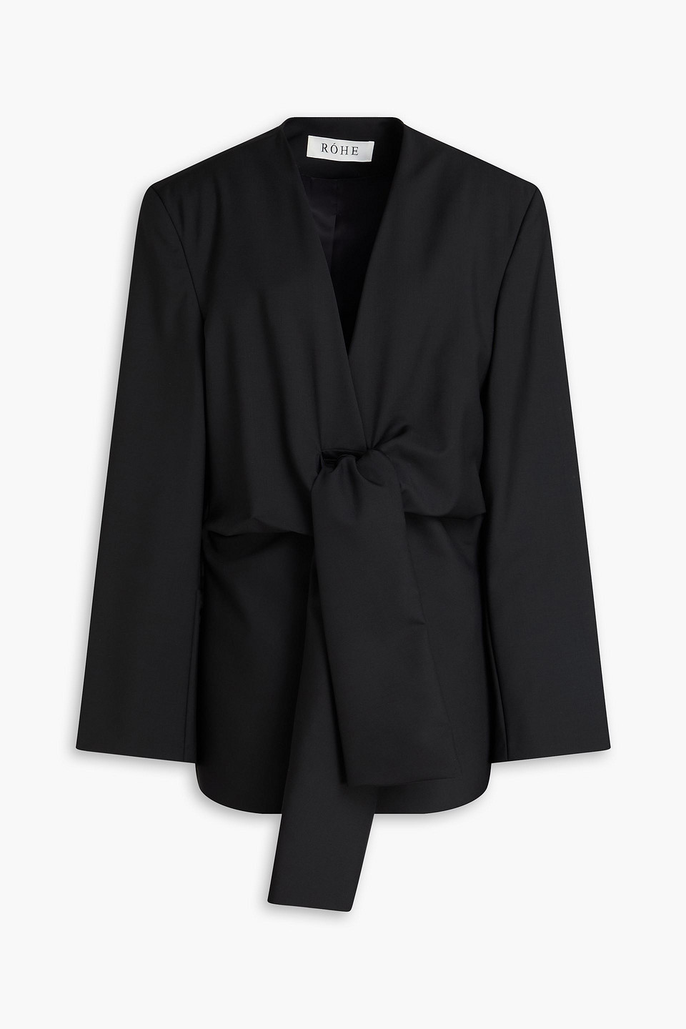 Rohe Wool And Mohair-blend Blazer In Black