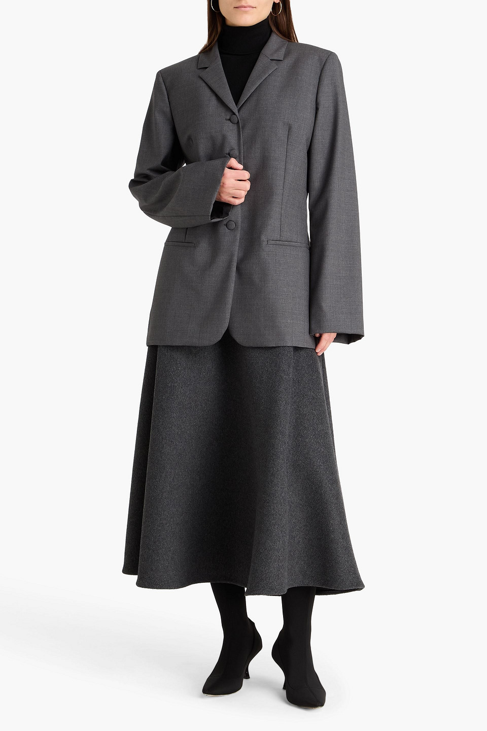 Rohe Wool-blend Blazer In Black