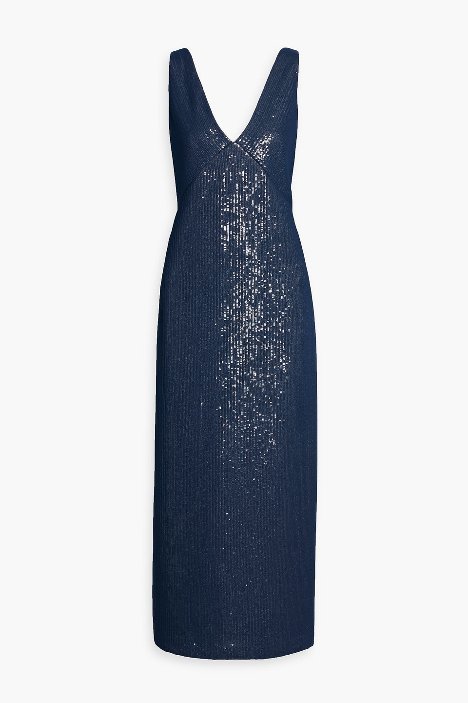 twp - sequined tulle maxi dress - blue - us 00