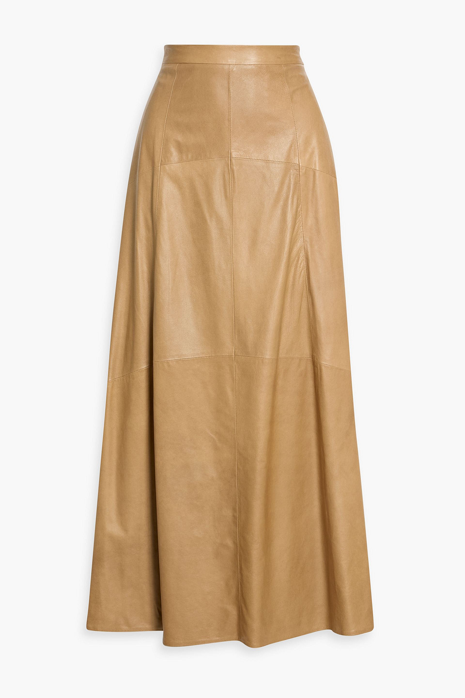 Twp Kennedy Leather Maxi Skirt In Brown