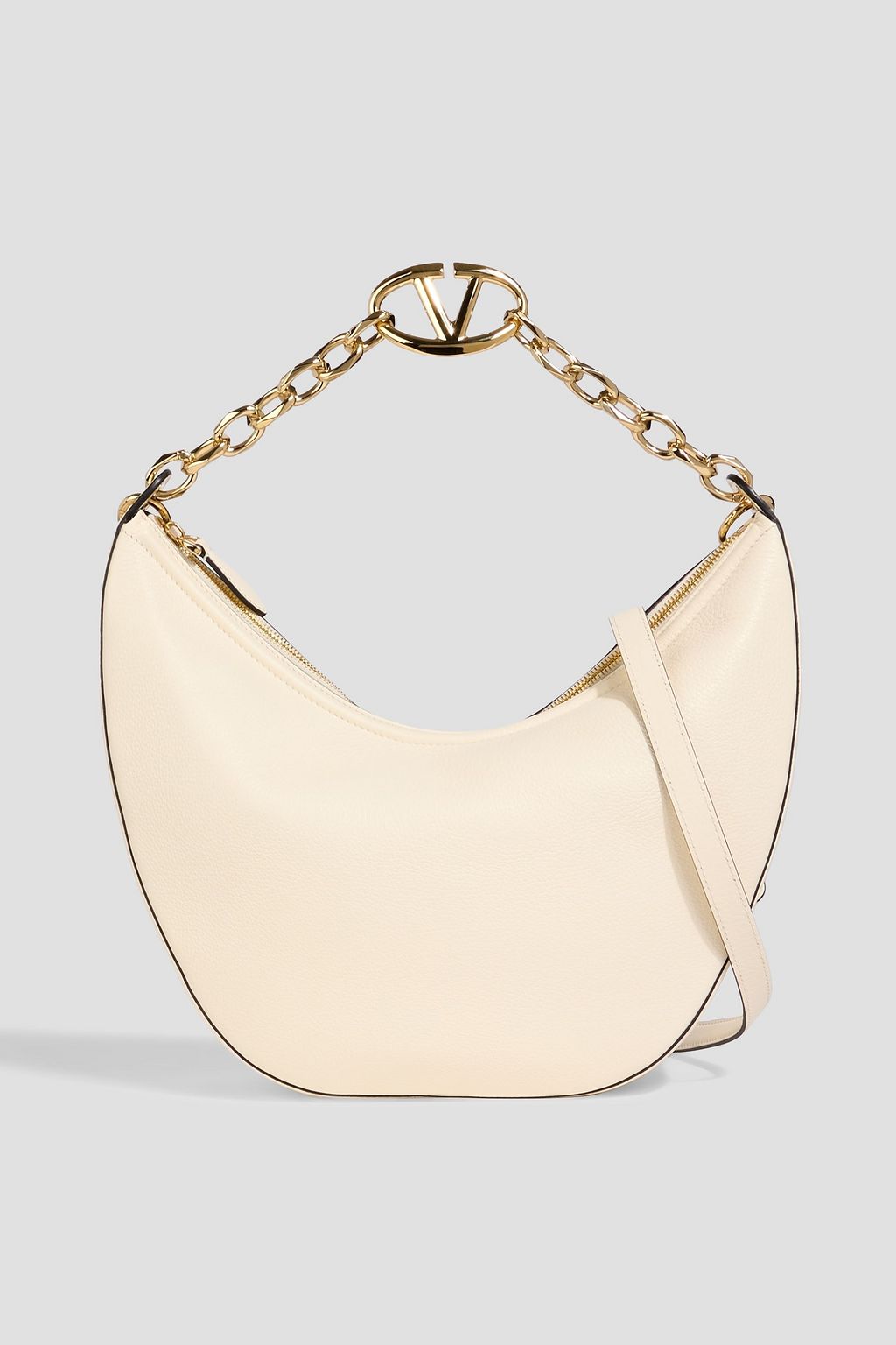 VALENTINO GARAVANI VLOGO Moon leather shoulder bag | THE OUTNET