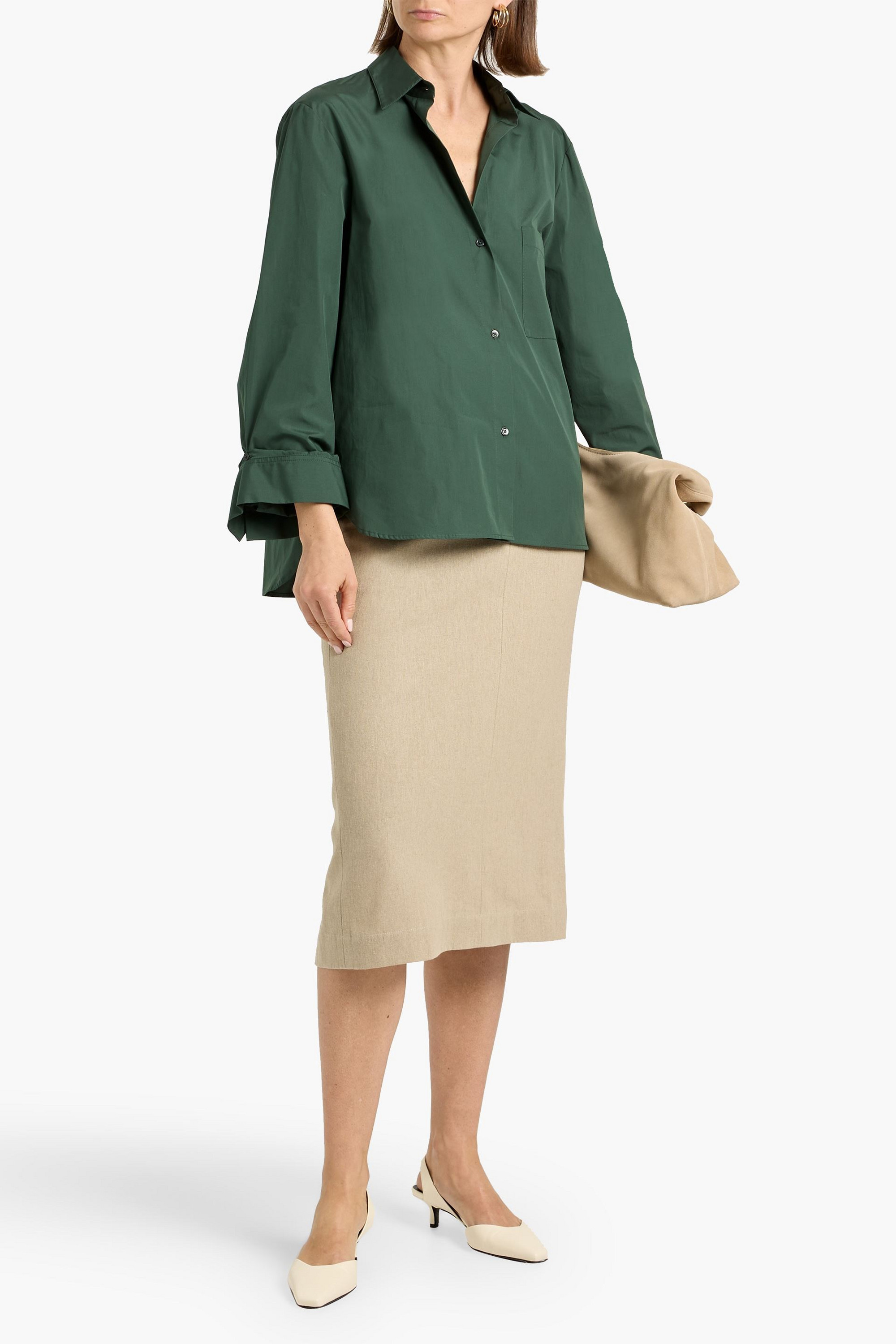 TWP Next Morning cotton-poplin shirt