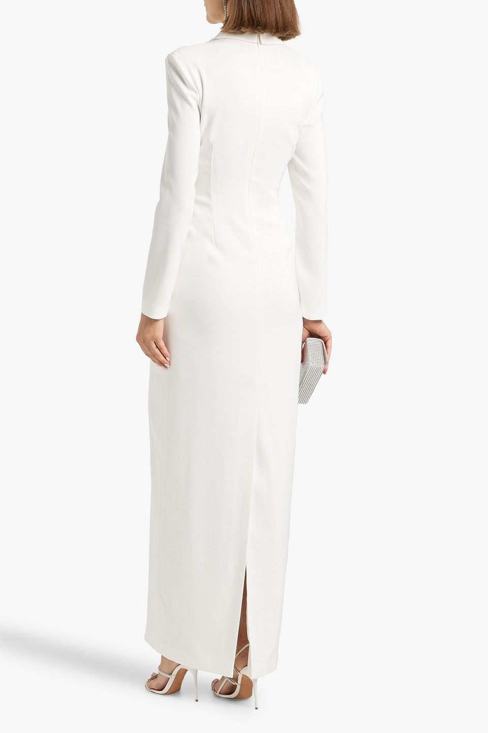  Badgley Mischka - Twill Gown - White - Us 2 