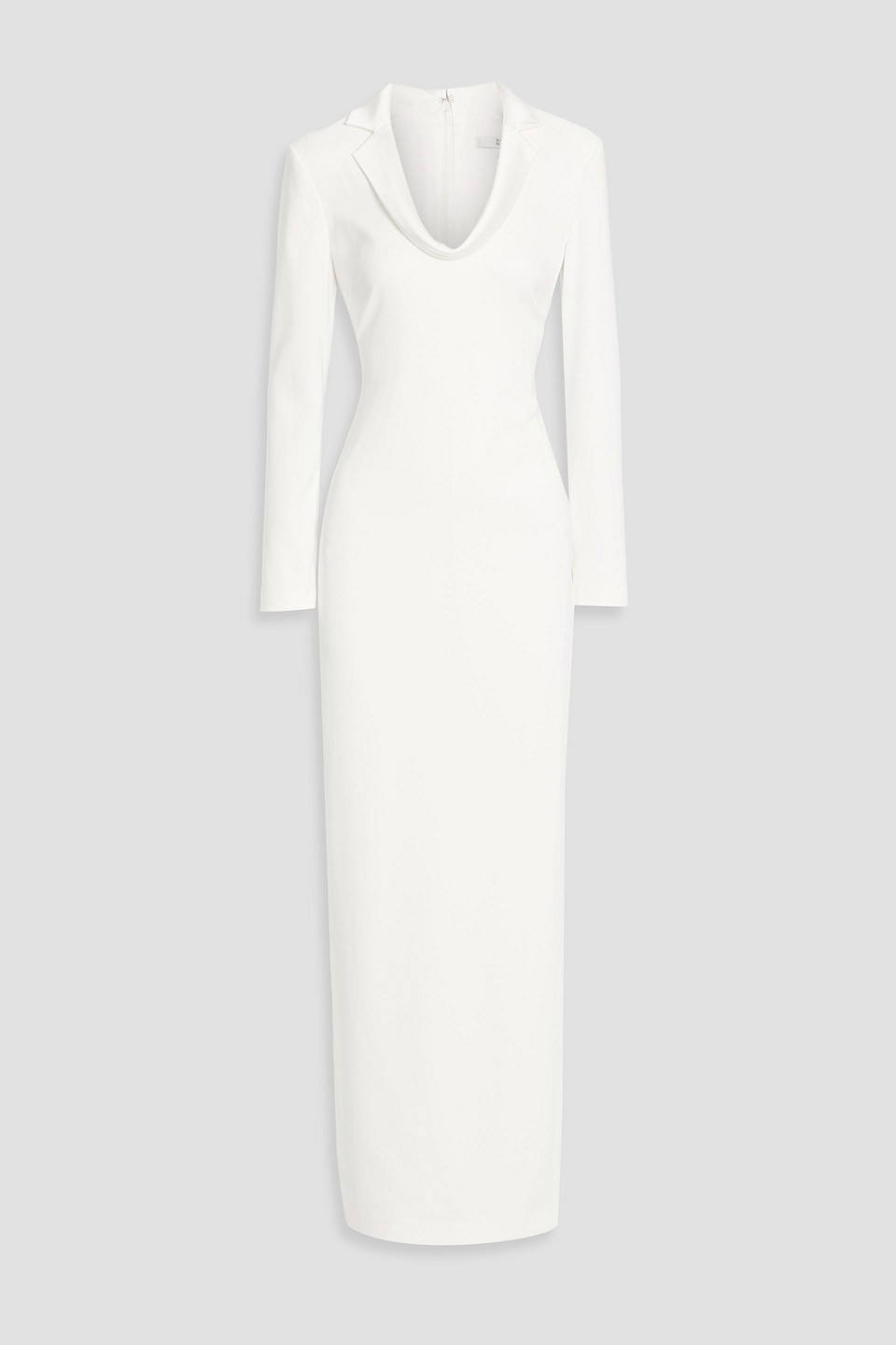 badgley mischka - twill gown - white - us 4