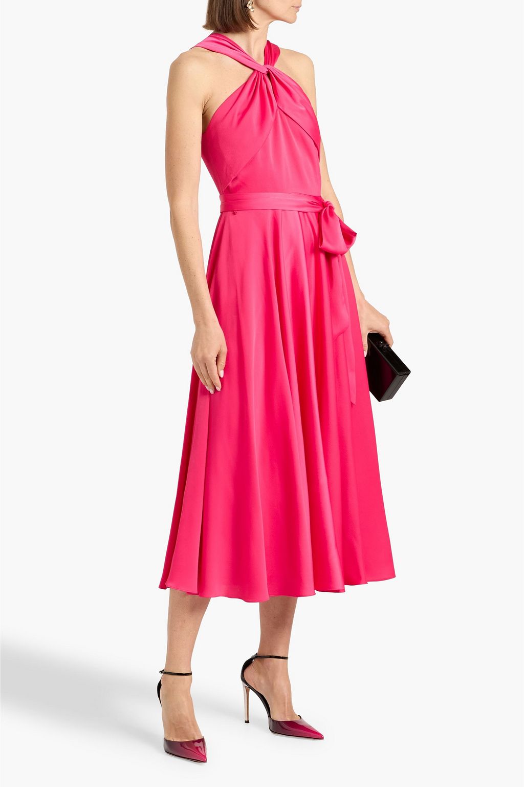 hepburn midi dress The Hepburn Dress | Black Knit Midi