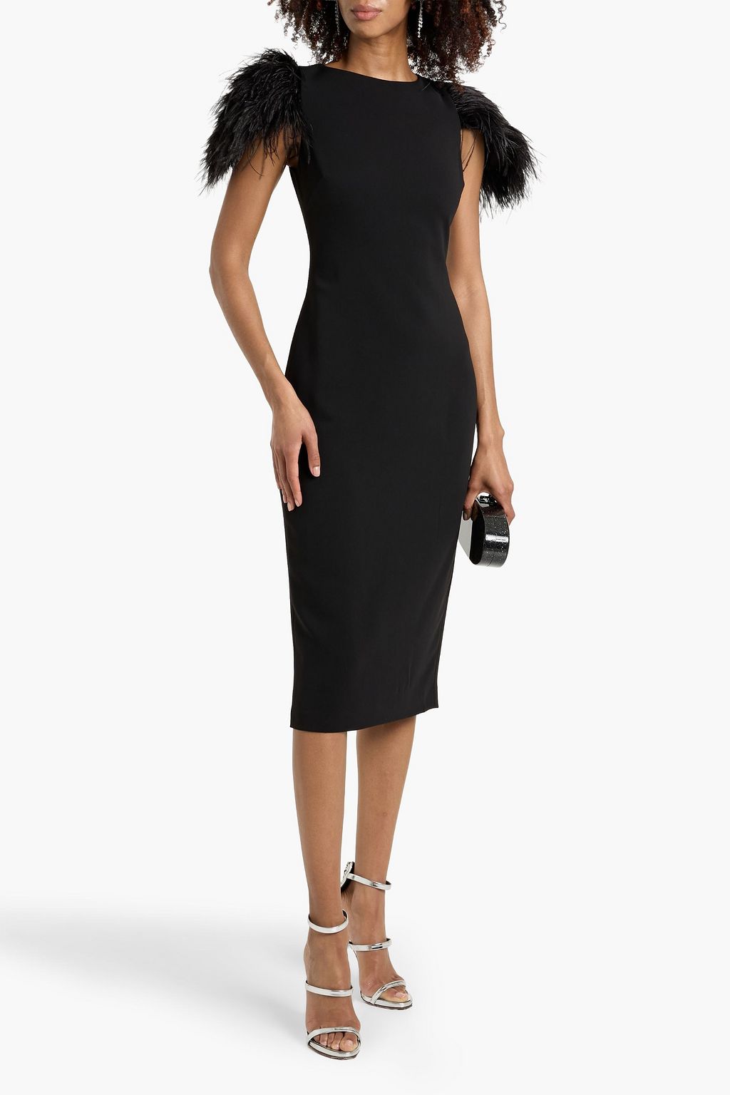 sachin and babi light blue dress Lisette Cotton Poplin Midi Dress in White main image 1