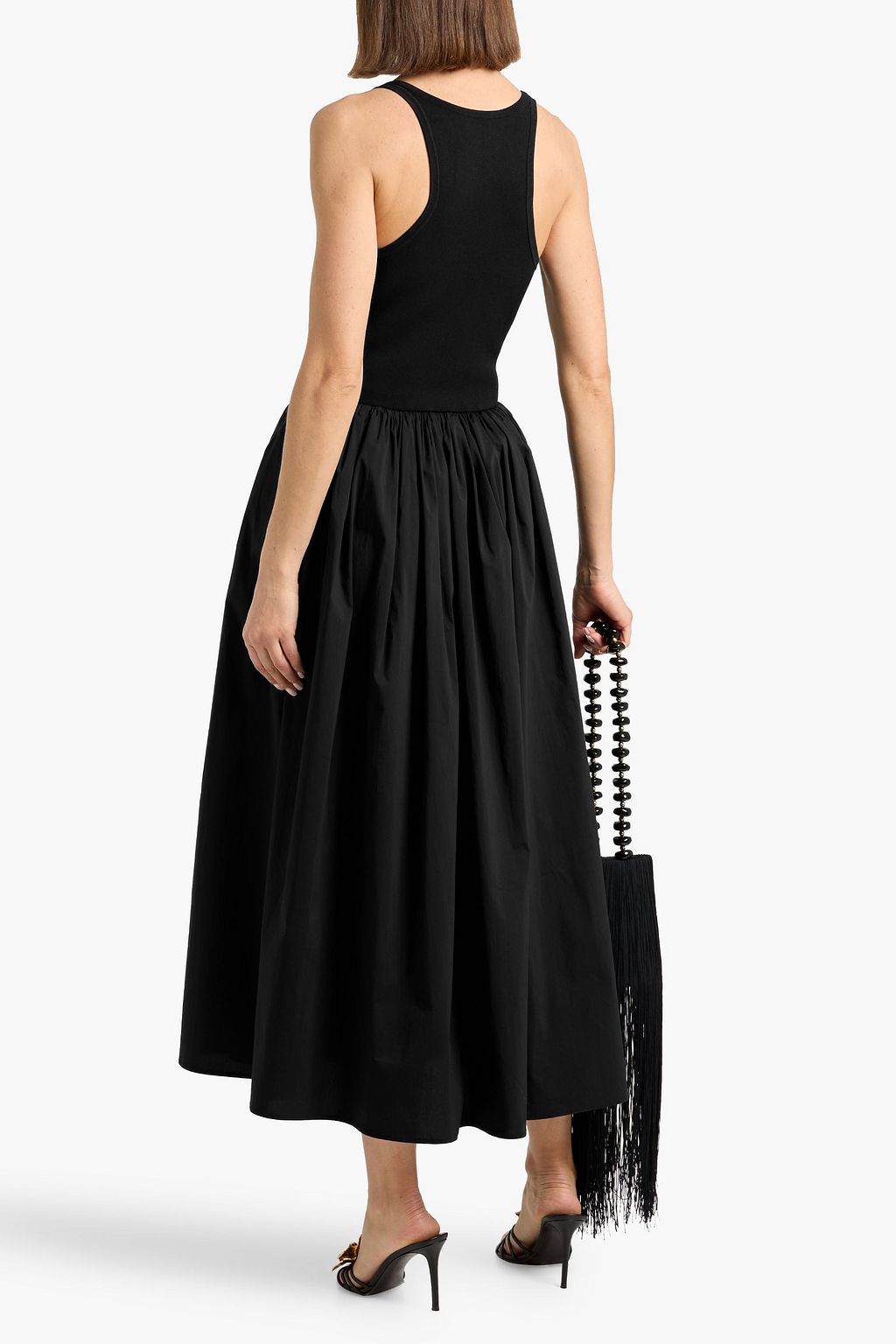 RONNY KOBO Sirinda stretch knit-paneled poplin midi dress | THE OUTNET