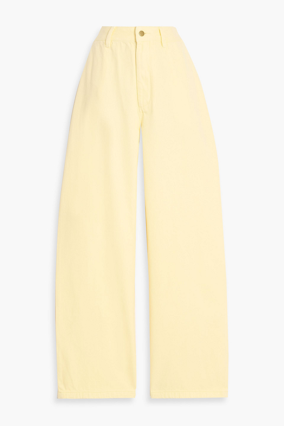 ronny kobo - matteo high-rise straight-leg jeans - yellow - 26