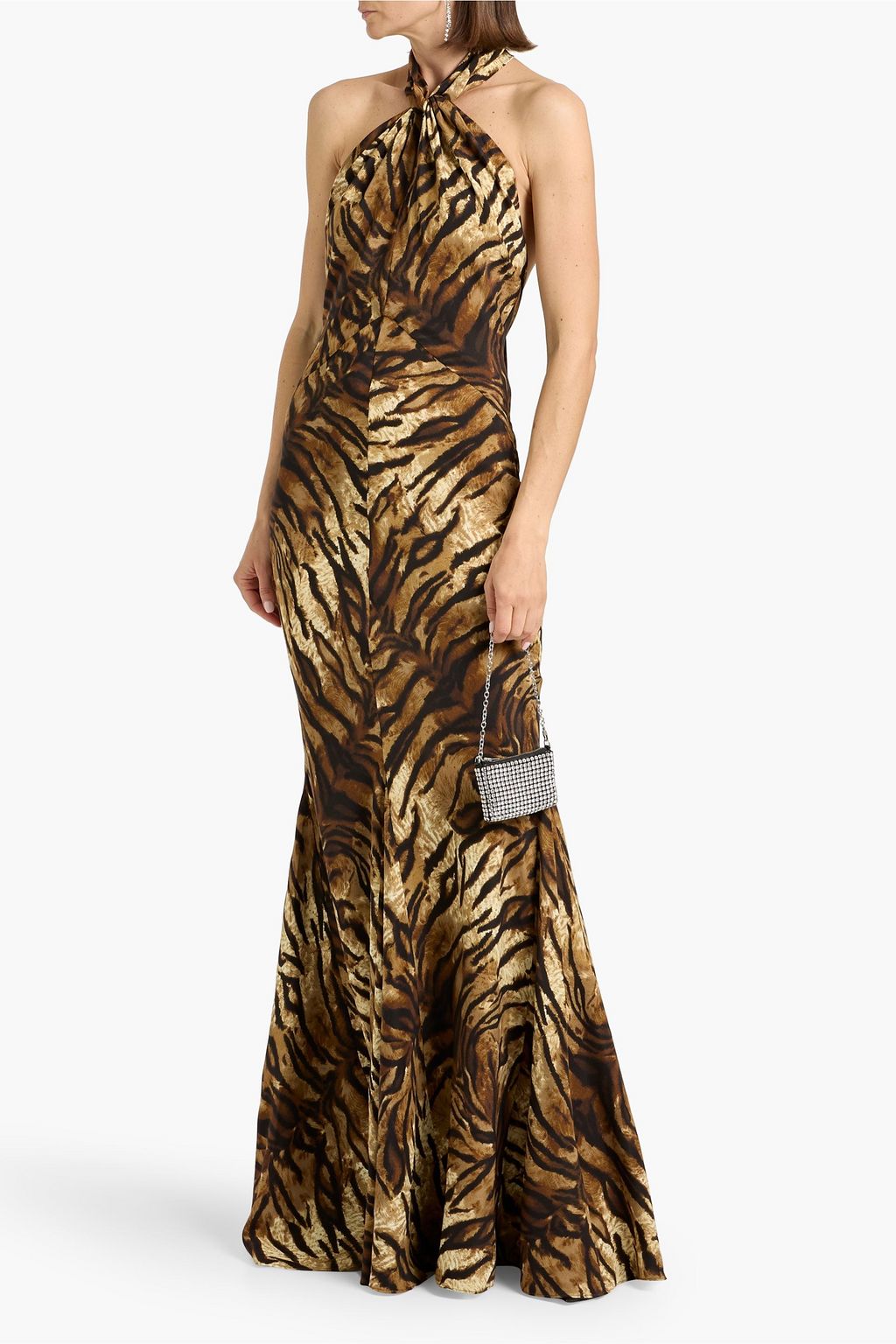 Ronny Kobo Affina tiger-print silk-blend halterneck gown - Women - Animal print Dresses - M Ronny Kobo Affina tiger-print silk-blend halterneck gown - Women - Animal print Dresses - M