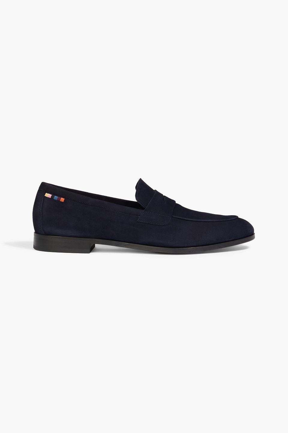Paul Smith Murano Suede Penny Loafers In Black