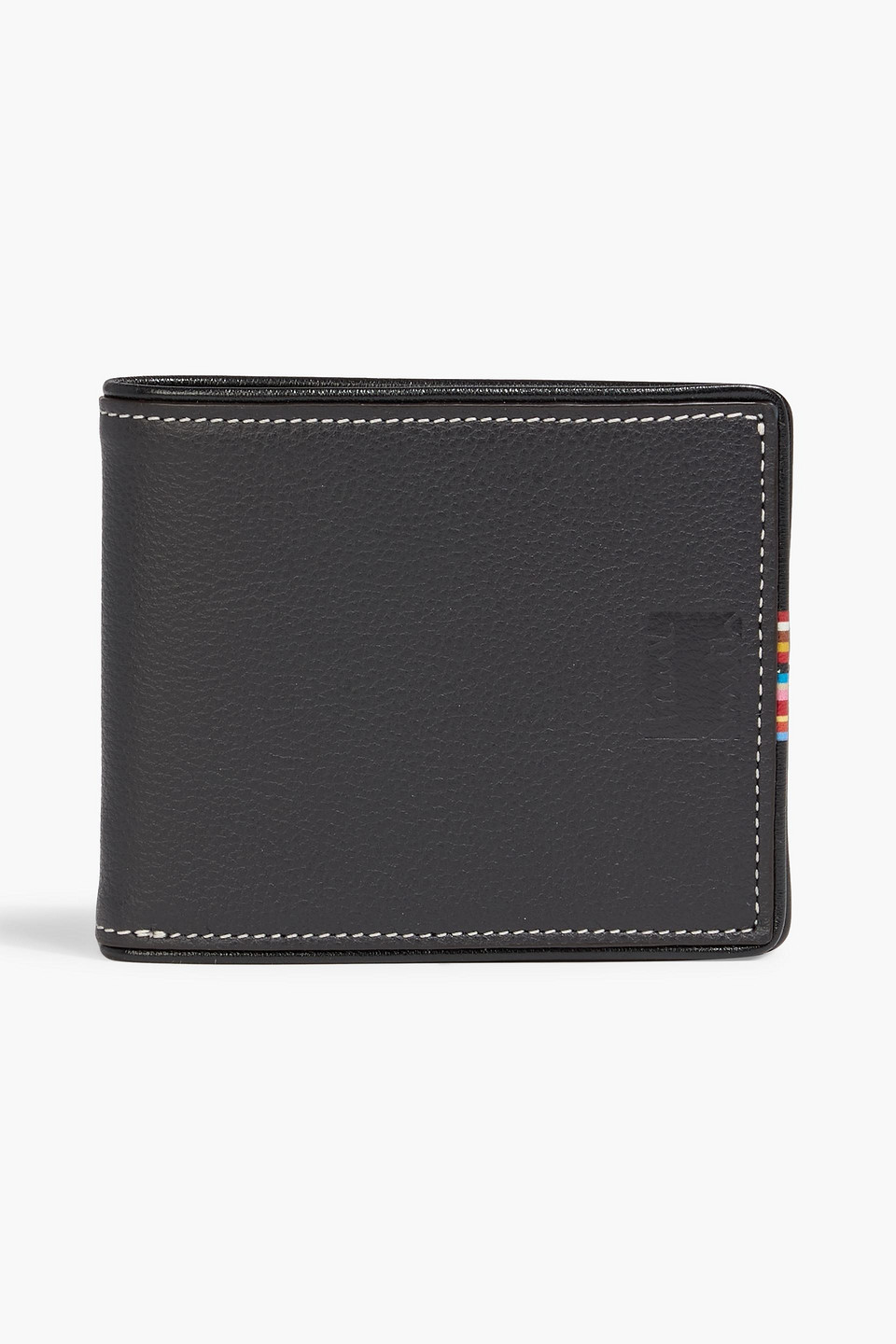 paul smith - pebbled-leather wallet - black - onesize