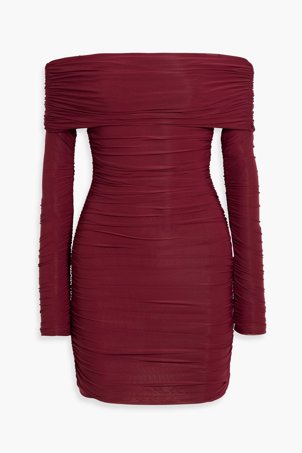 RONNY KOBO Kya off-the-shoulder ruched jersey mini dress | THE OUTNET