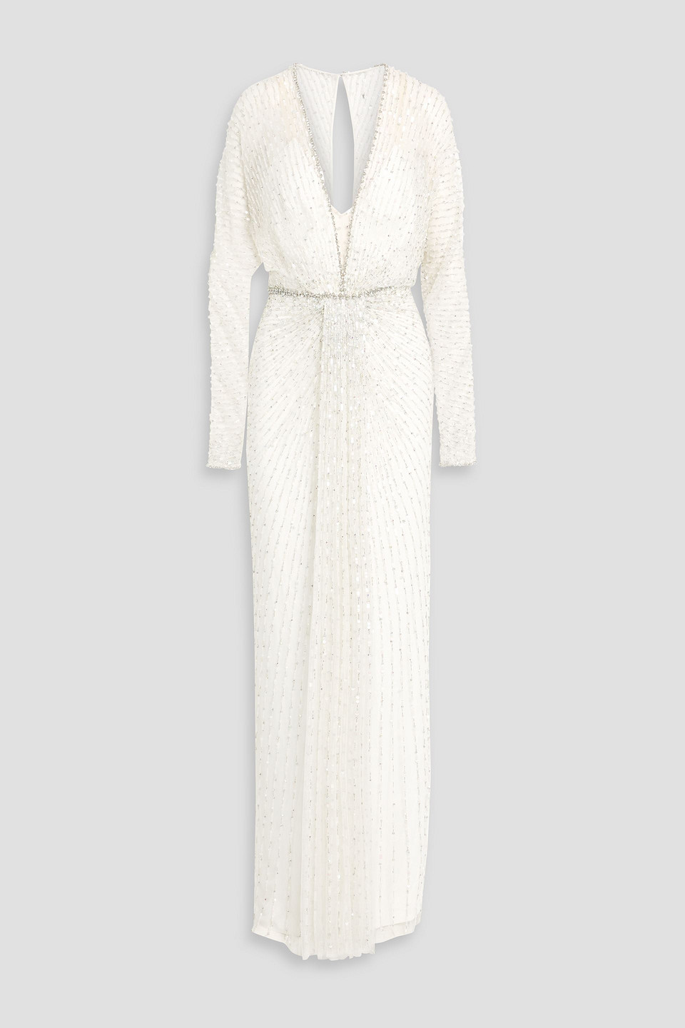 Jenny Packham Nina Embellished Tulle Gown In White
