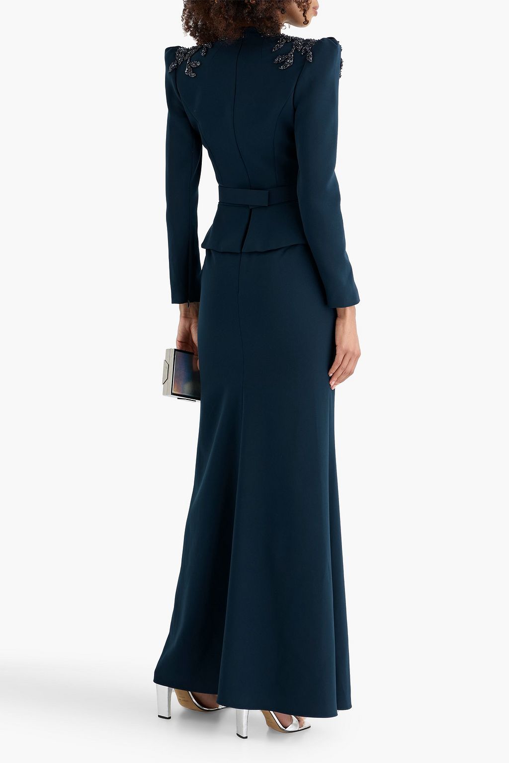 green emerald velvet dress Jenny Packham main image 0