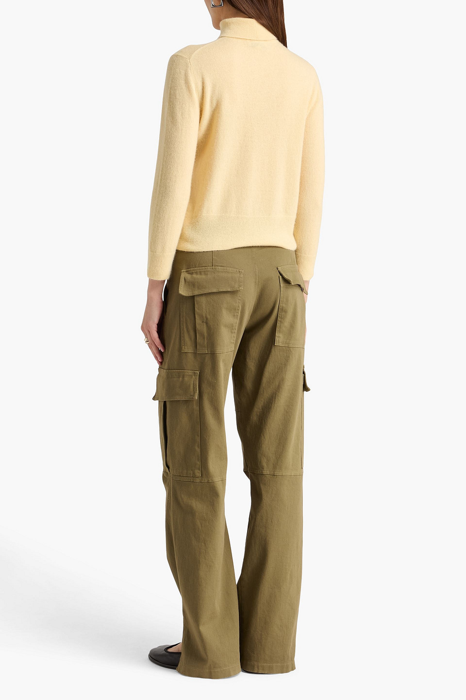  Vince. - Rollkragenpullover Aus Einer Kaschmir-seidenmischung - Gelb - M 