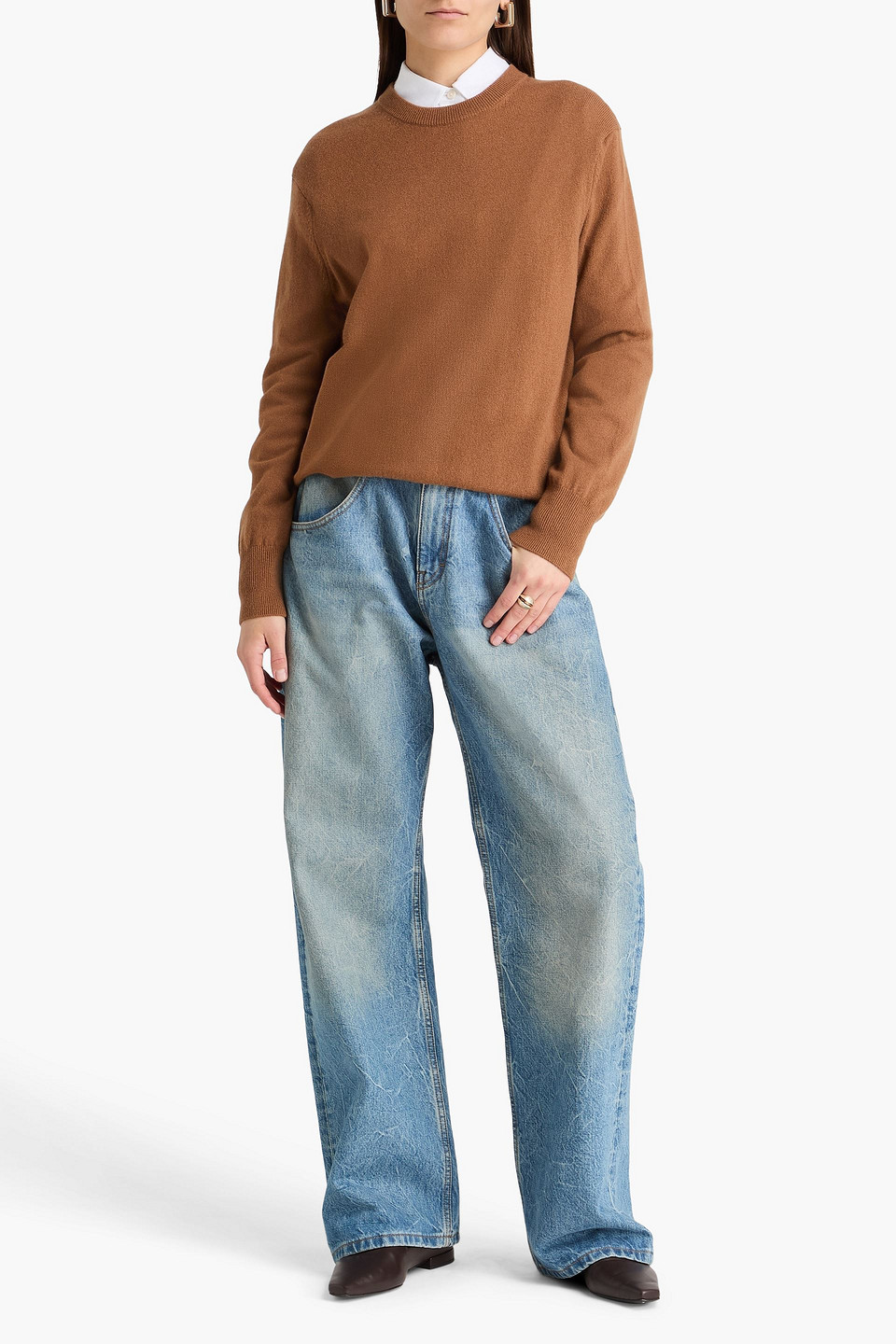  Vince. - Cashmere Sweater - Brown - Xs 