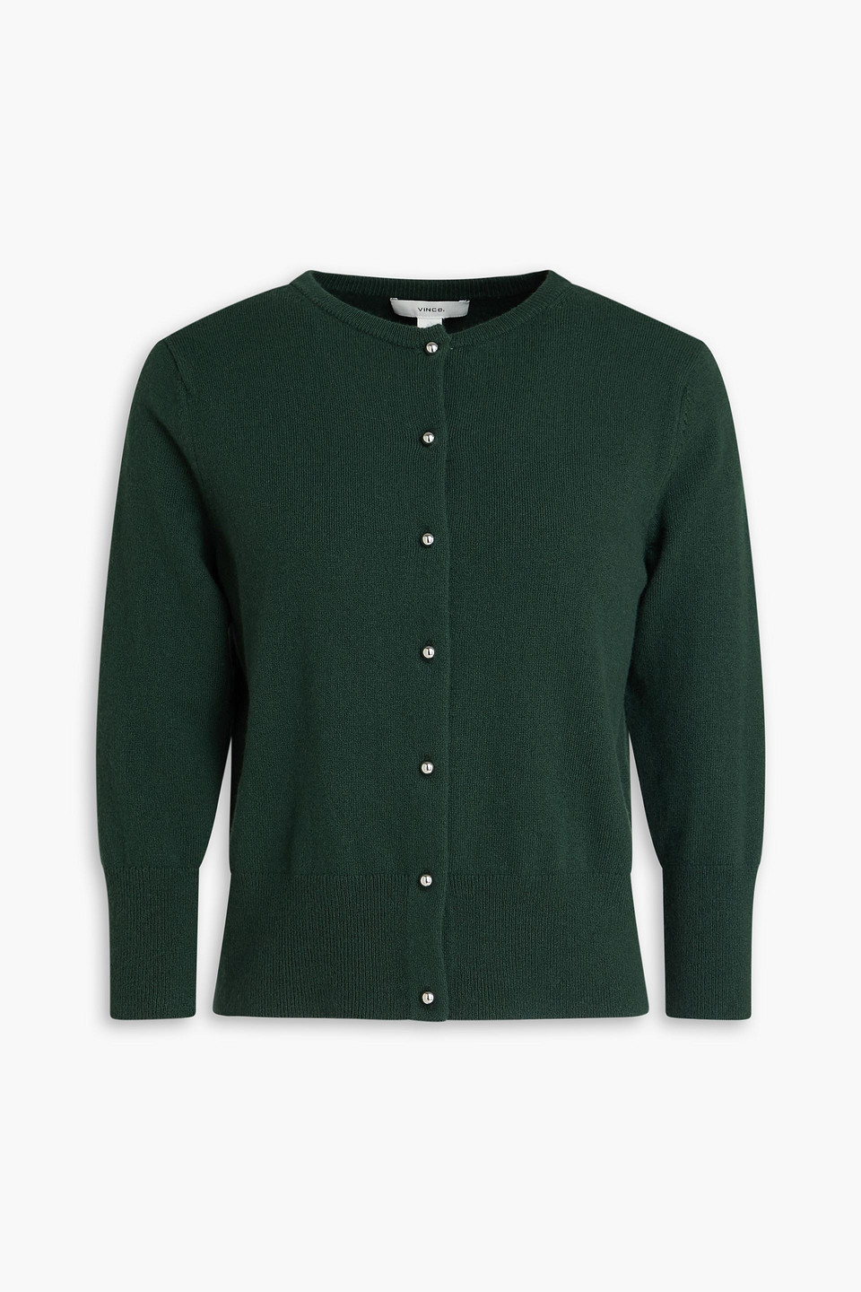 vince. - wool-blend cardigan - green - xxs