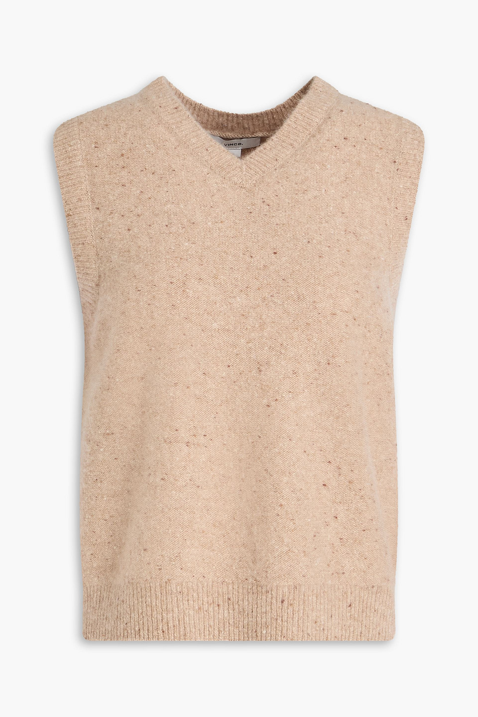 vince. - donegal cashmere vest - neutral - xxs
