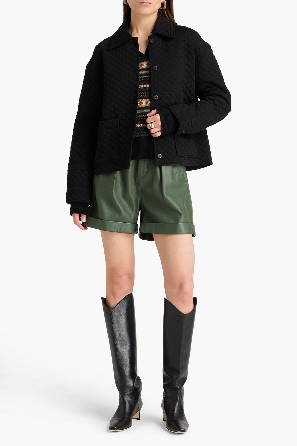  Vince. - Quilted Cotton-blend Jacket - Black - Xs 