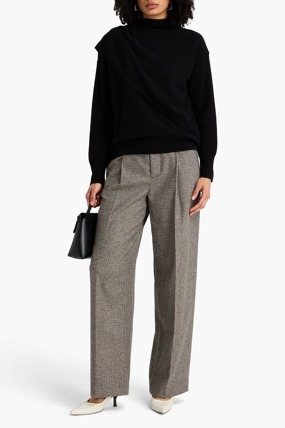  Vince. - Drapierter Pullover Aus Einer Woll-kaschmirmischung - Schwarz - Xs 