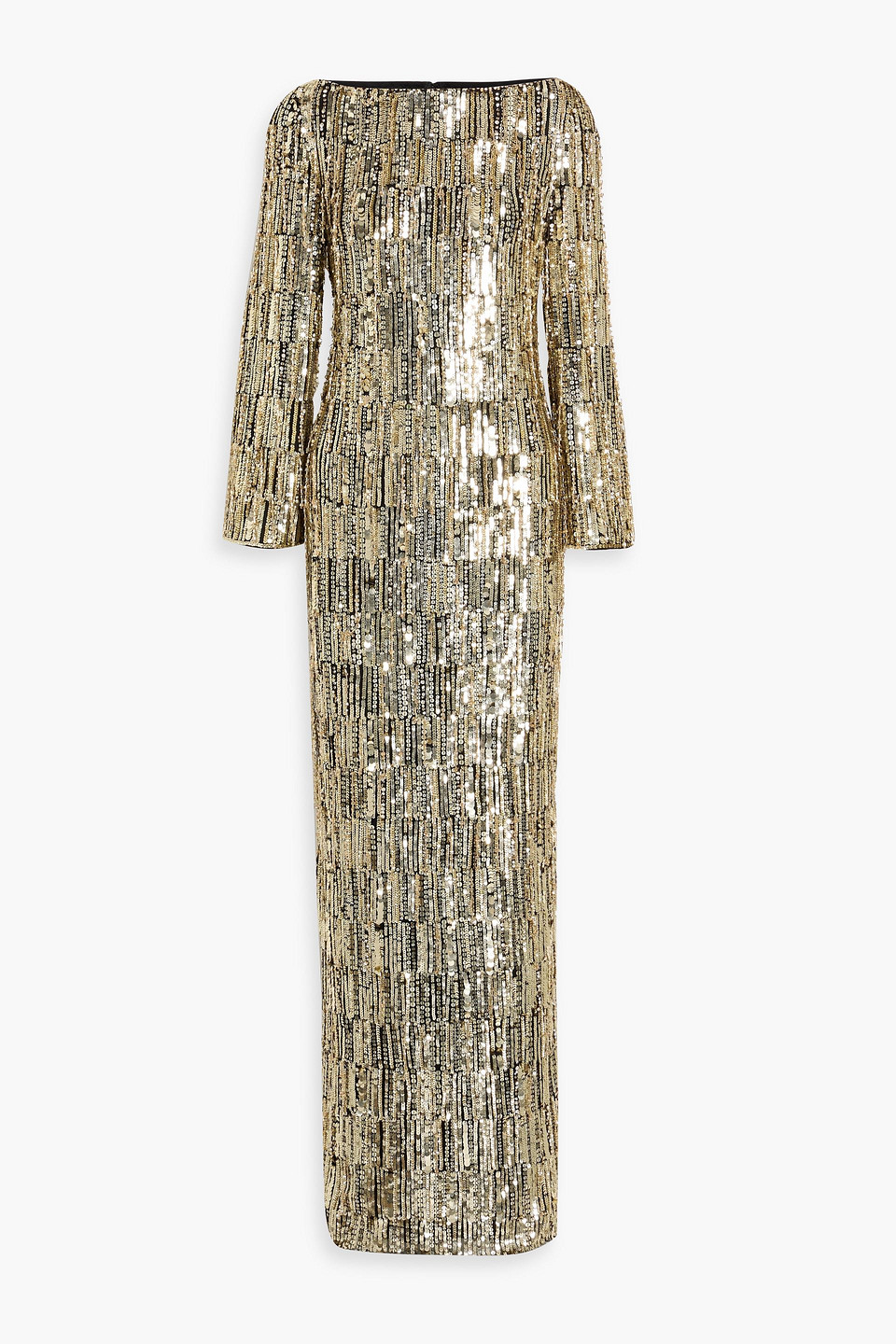 jenny packham - eartha embellished tulle gown - metallic - uk/au 10
