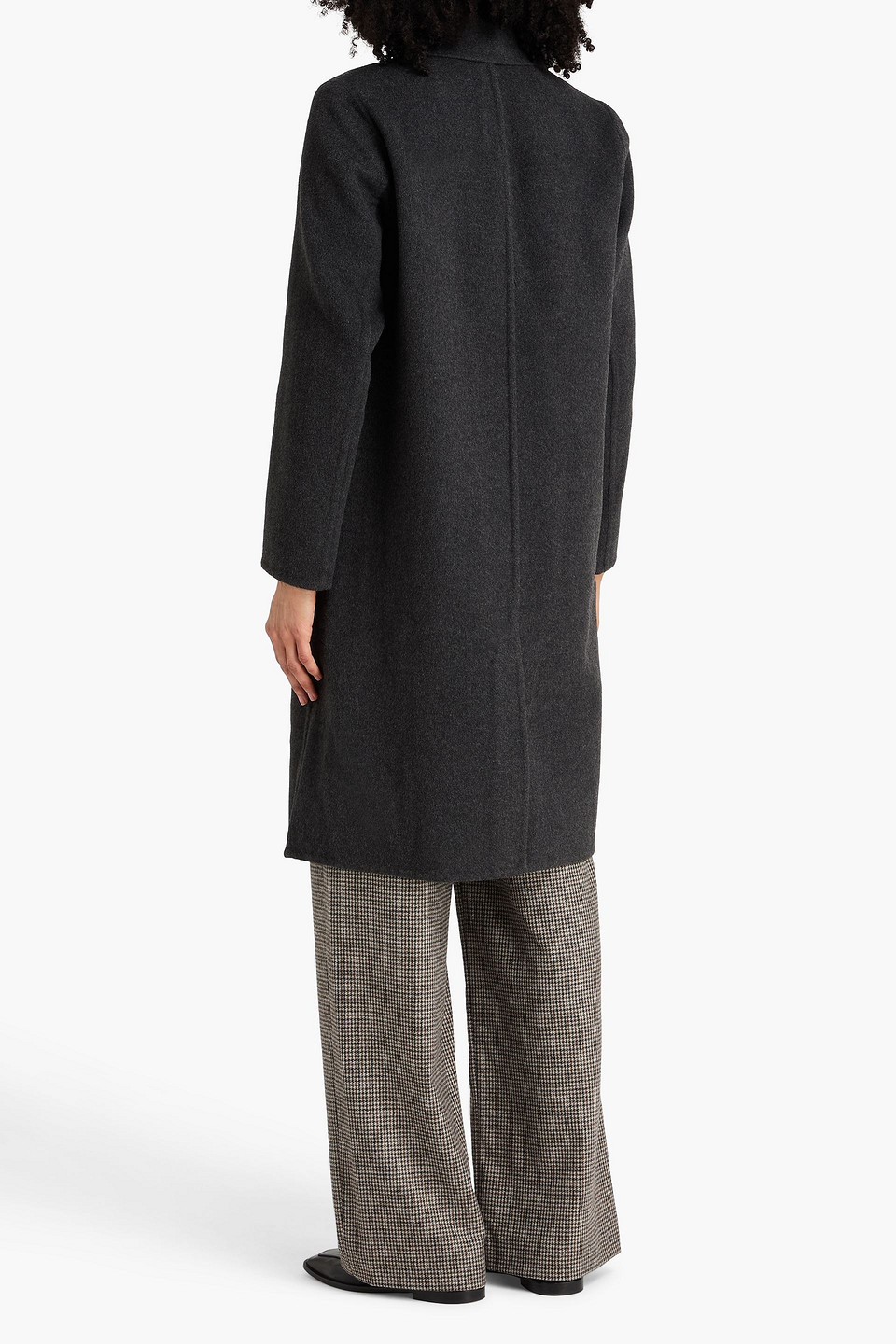  Vince. - Wool-blend Felt Coat - Gray - Xs 