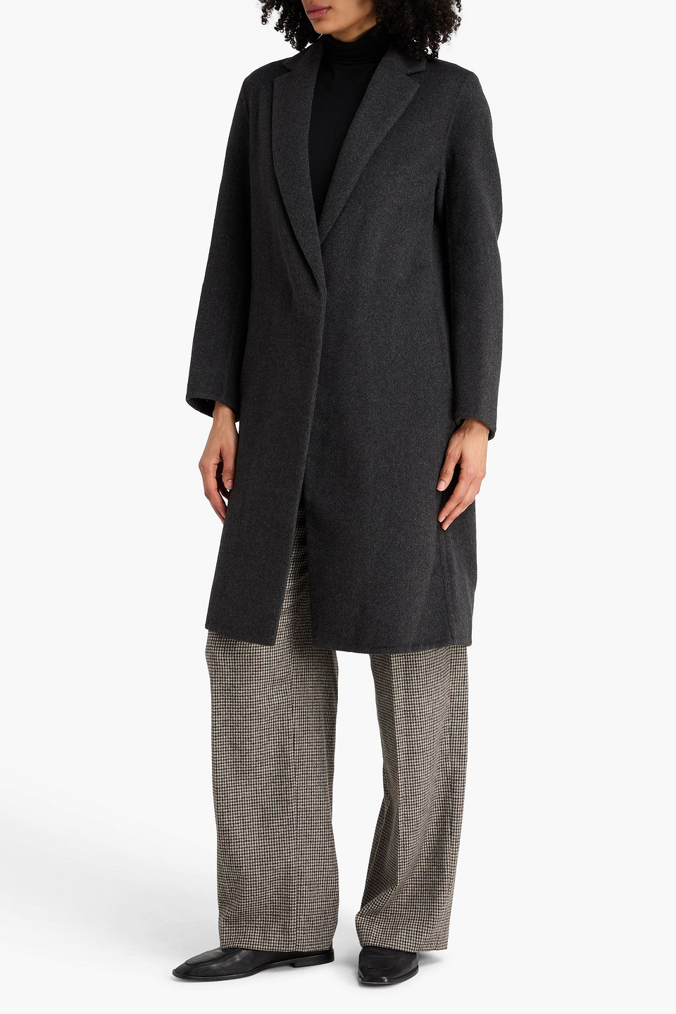  Vince. - Wool-blend Felt Coat - Gray - Xs 