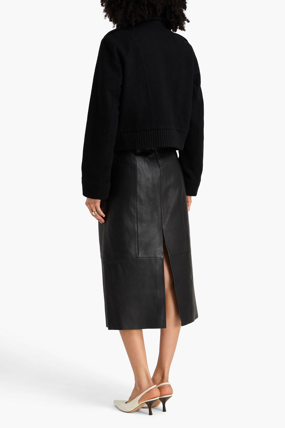  Vince. - Wool-blend Felt Jacket - Black - M 