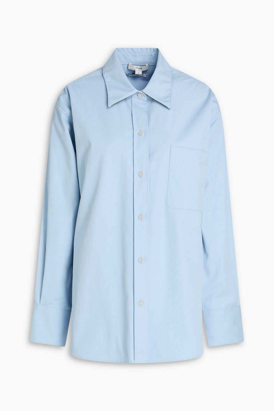 vince. - cotton-twill shirt - blue - xs