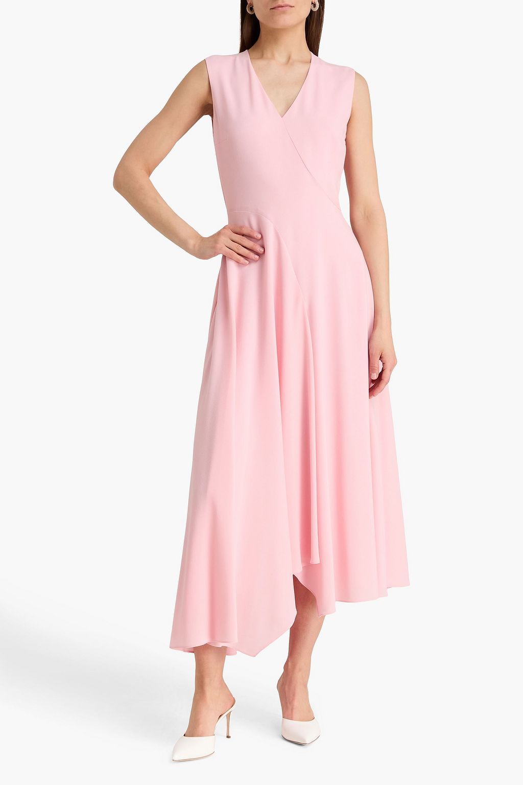 roksanda demetria asymmetric wool jersey dress Demetra Dress main image 1